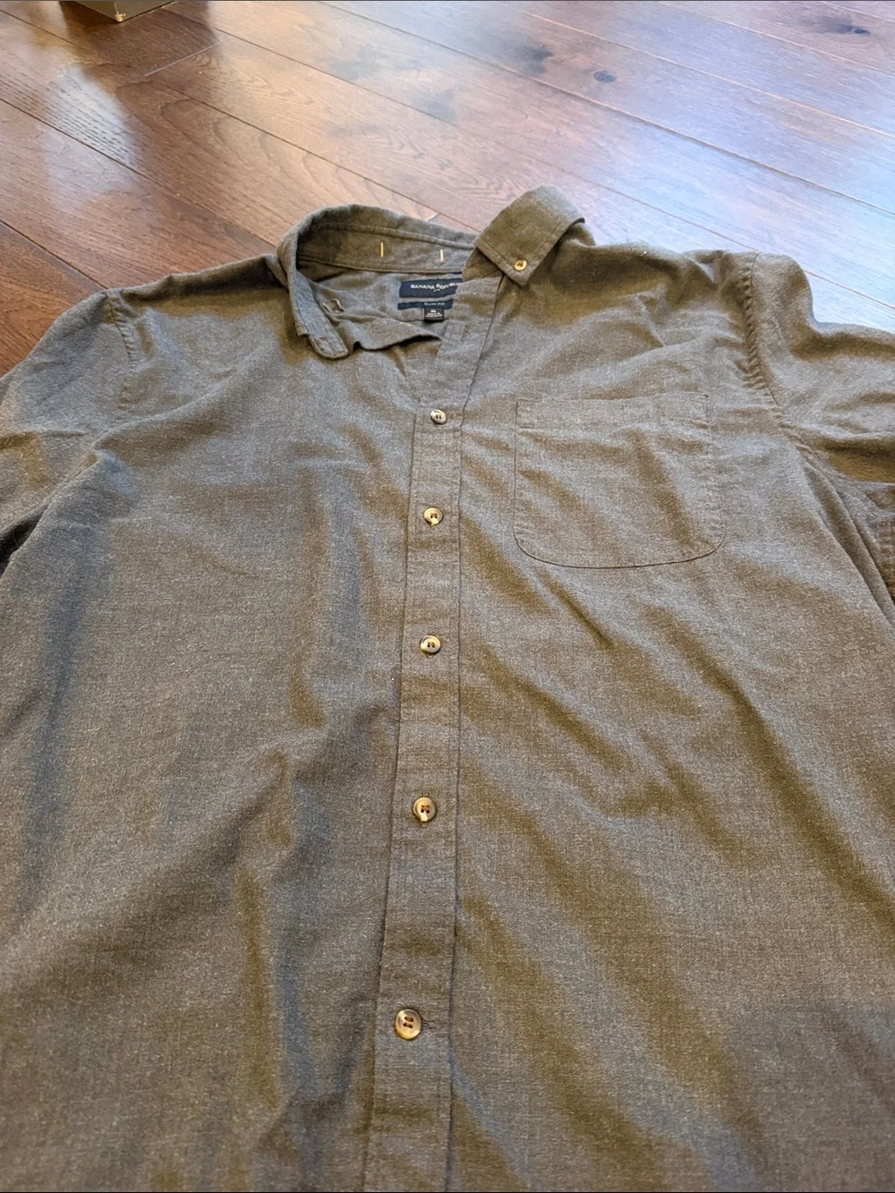 Banana Republic Men's Short Sleeve Button-Down Shirt Slim Fit Size XL - C27-158